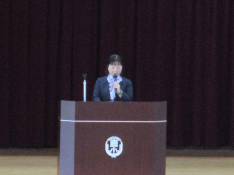 一学期終業式のようす