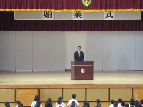 2学期始業式のようす